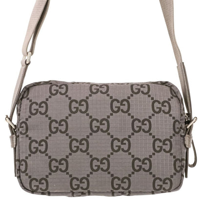 Gucci Econylon GG Polyester Shoulder Bag Gray — view 4