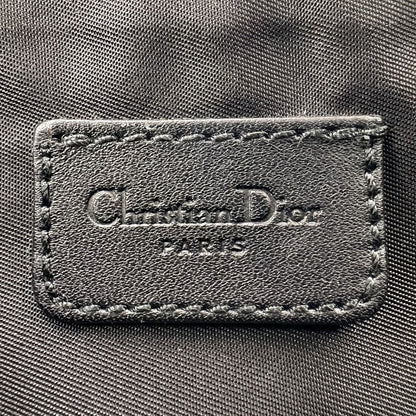 Dior Vintage Trotter Saddle Bag Pouch Black Gray — view 9