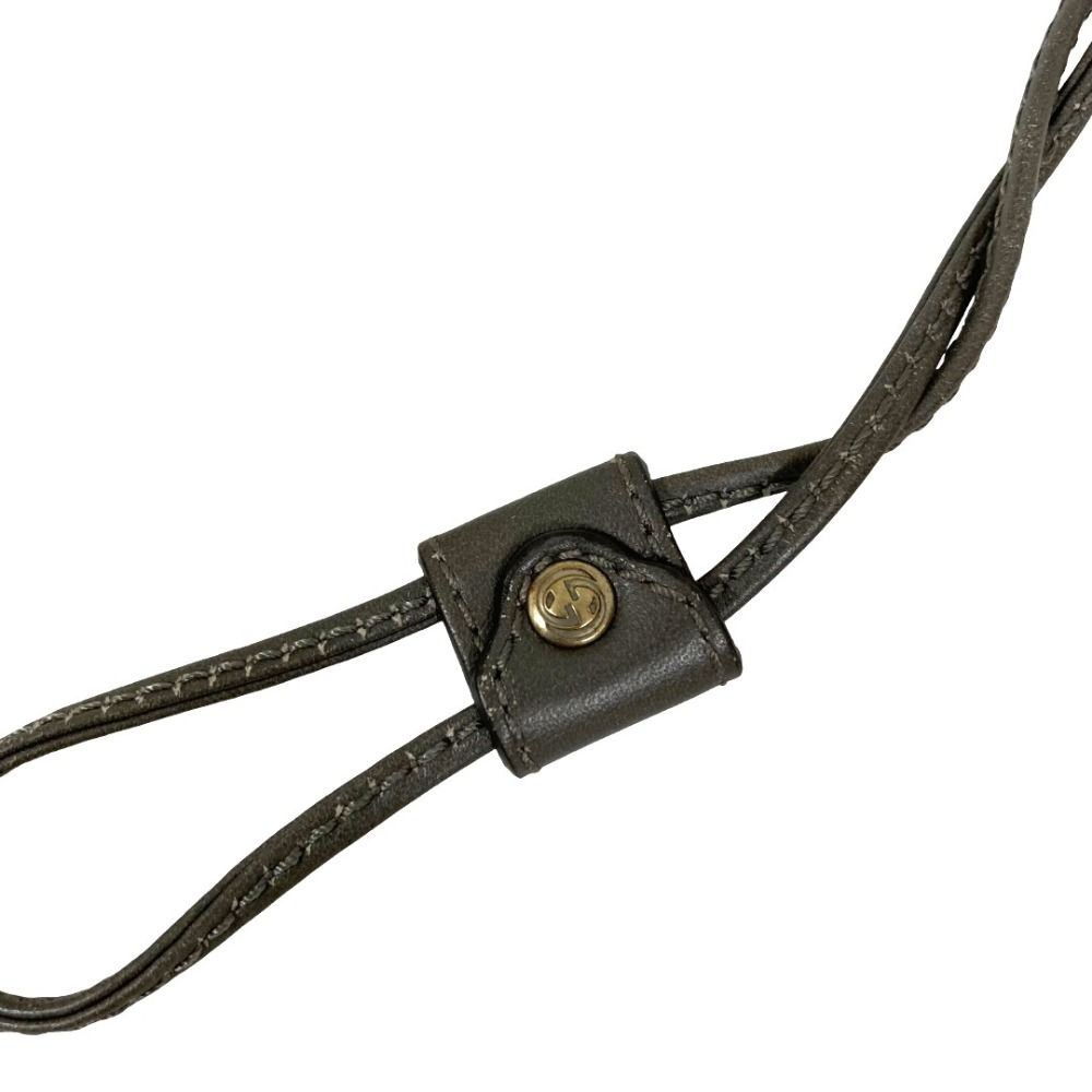 Gucci Guccissima Neck Strap Ear Muffs Gray — view 5