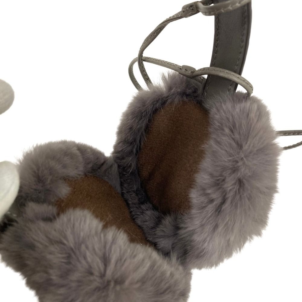 Gucci Guccissima Neck Strap Ear Muffs Gray — view 7