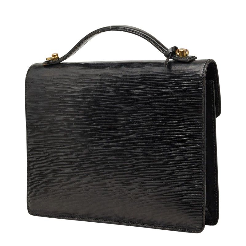 Louis Vuitton Epi Monceau 2-Way Shoulder Bag Noir Black Leather — view 2