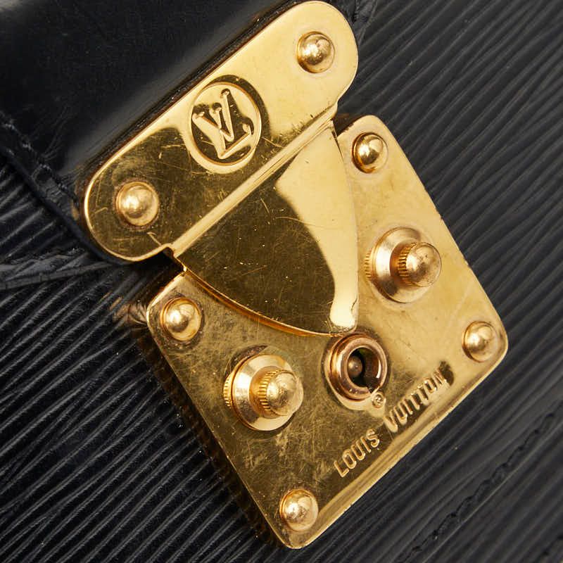 Louis Vuitton Epi Monceau 2-Way Shoulder Bag Noir Black Leather — view 9