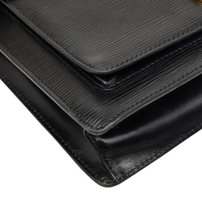 Louis Vuitton Epi Monceau 2-Way Shoulder Bag Noir Black Leather — view 5