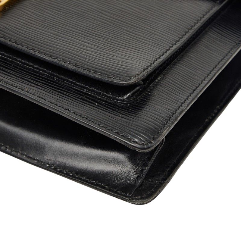 Louis Vuitton Epi Monceau 2-Way Shoulder Bag Noir Black Leather — view 4
