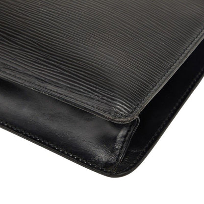 Louis Vuitton Epi Monceau 2-Way Shoulder Bag Noir Black Leather — view 6