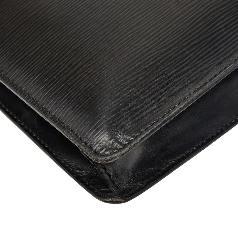 Louis Vuitton Epi Monceau 2-Way Shoulder Bag Noir Black Leather — view 7