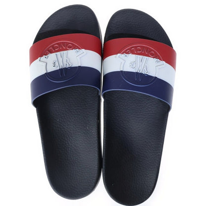 Moncler Tricolor Logo Rubber Sandals Black — view 4