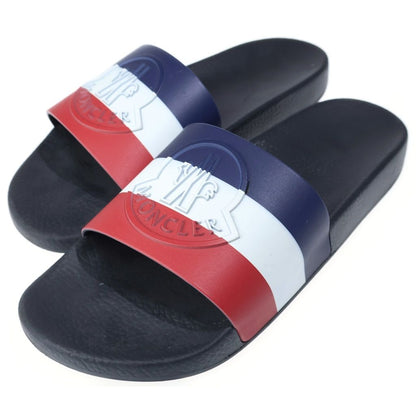 Moncler Tricolor Logo Rubber Sandals Black — view 2