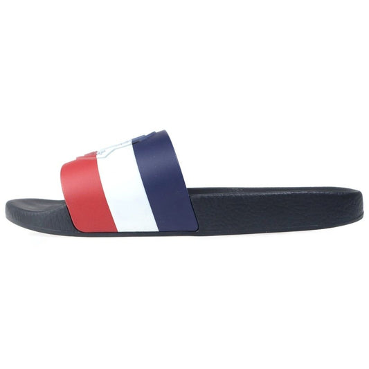 Moncler Tricolor Logo Rubber Sandals Black
