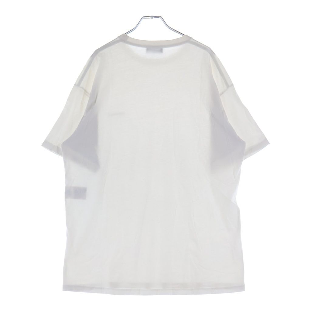 Balenciaga Front Logo Print Short Sleeve T-Shirt White — view 2