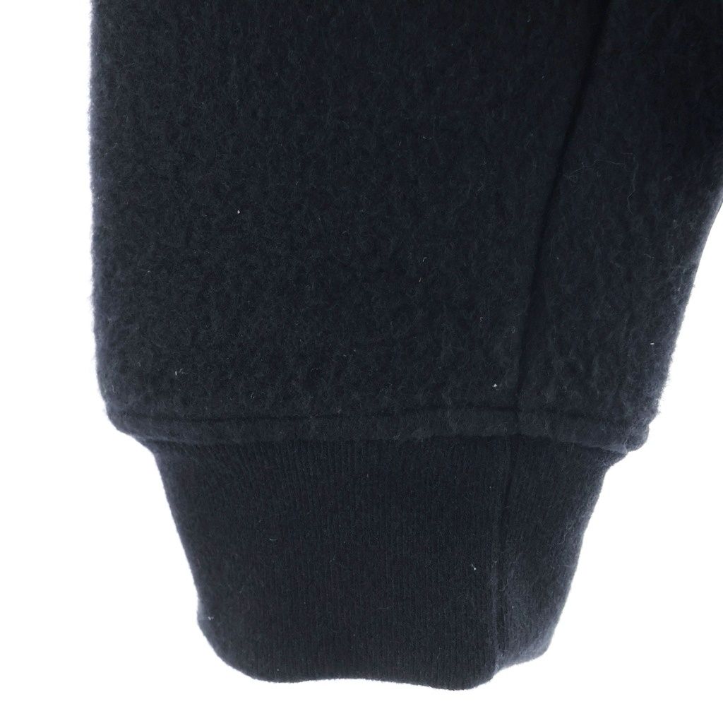 Hermes Zip Up Hoodie Leather Trim Black — view 4