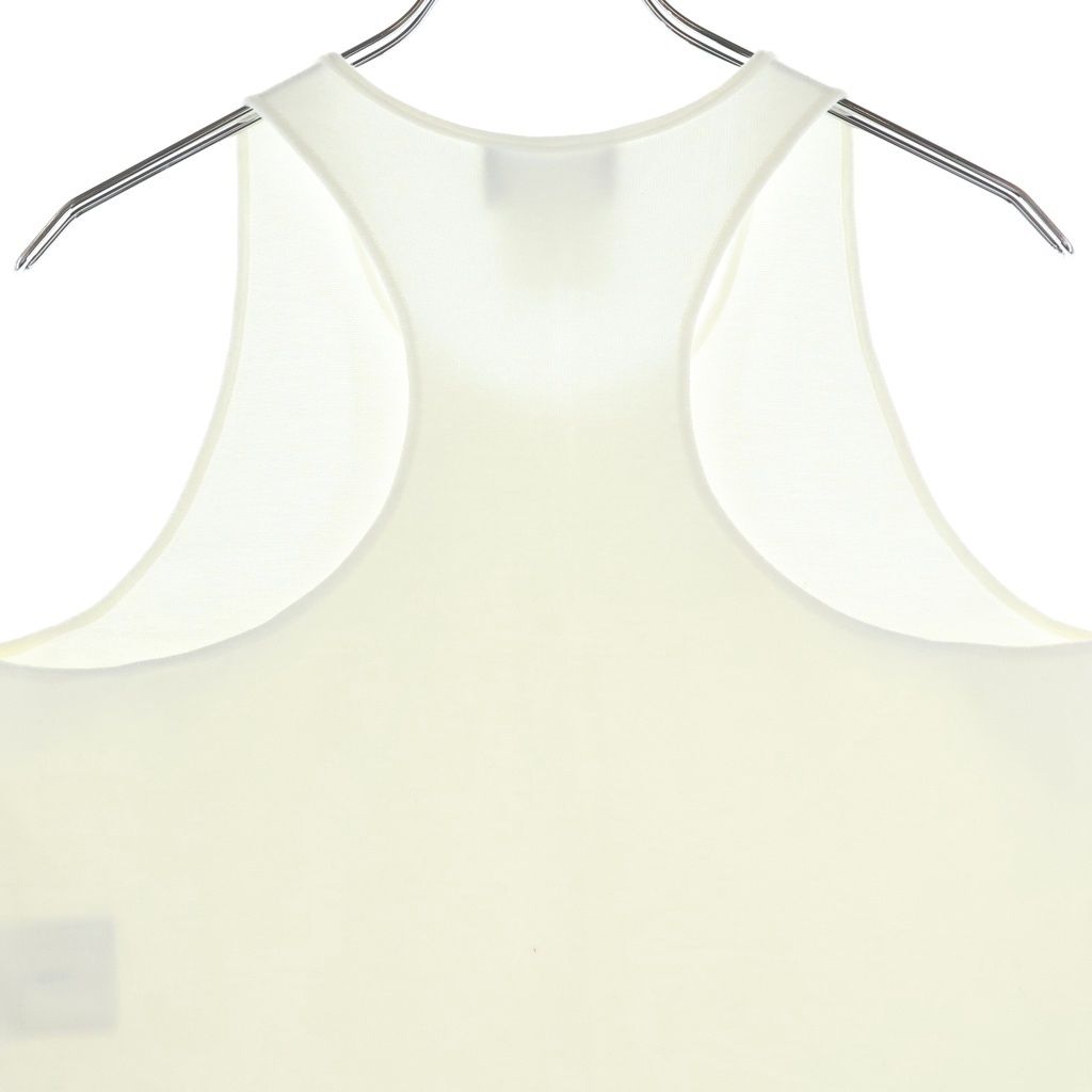 Chanel CC Logo Piping Sleeveless Knit White 40 Sweater — view 4