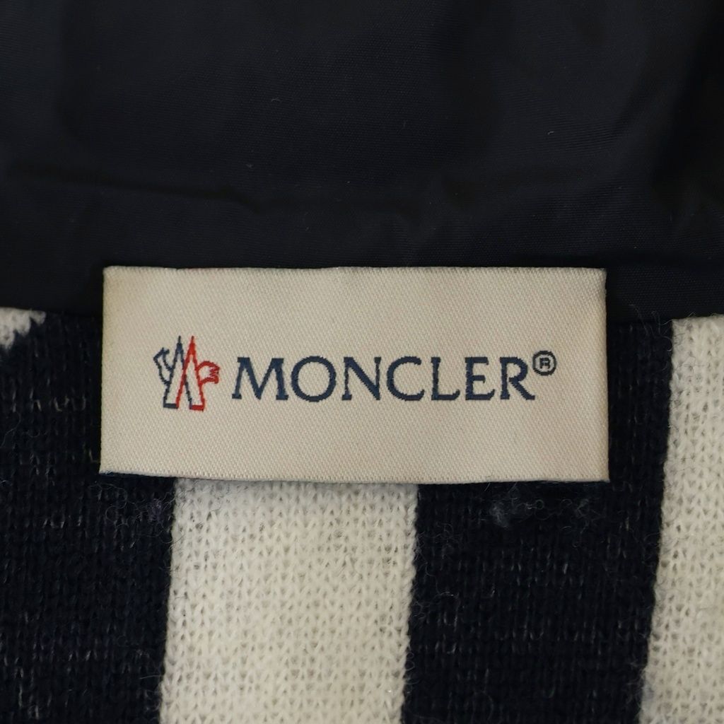 Moncler Boa Fleece Zip Up Hoodie White Black — view 7