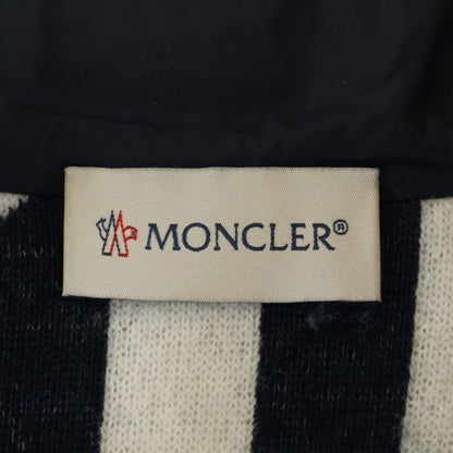 Moncler Boa Fleece Zip Up Hoodie White Black — view 7
