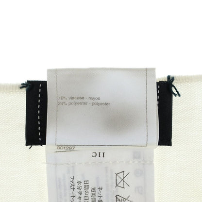 Chanel Crew Neck Zip Cardigan White 34 — view 7