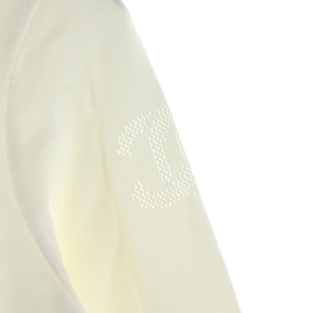 Chanel Crew Neck Zip Cardigan White 34 — view 4