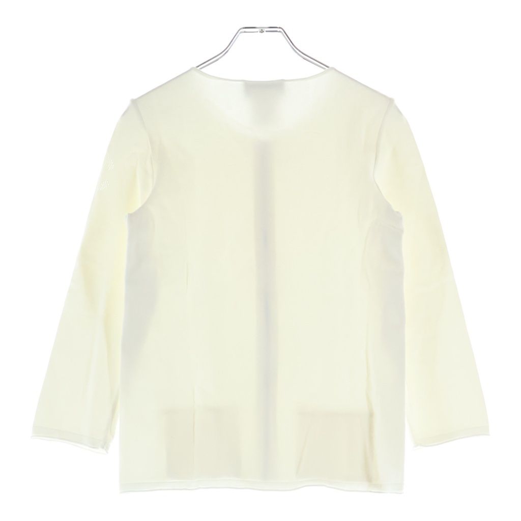 Chanel Crew Neck Zip Cardigan White 34 — view 2