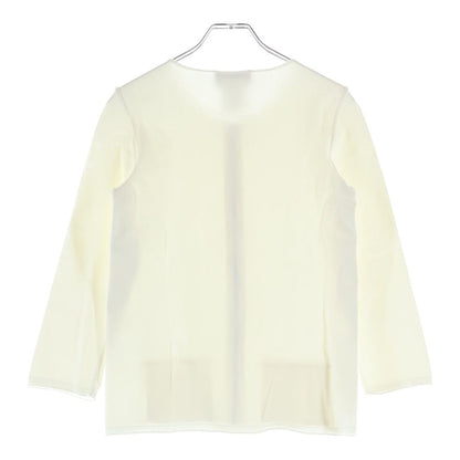 Chanel Crew Neck Zip Cardigan White 34 — view 2