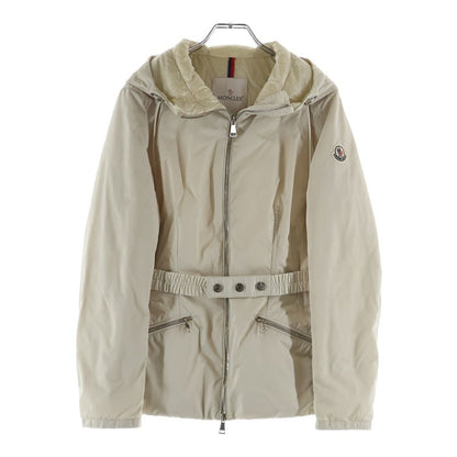 Moncler Hendaye Belted Down Jacket Ivory White 0