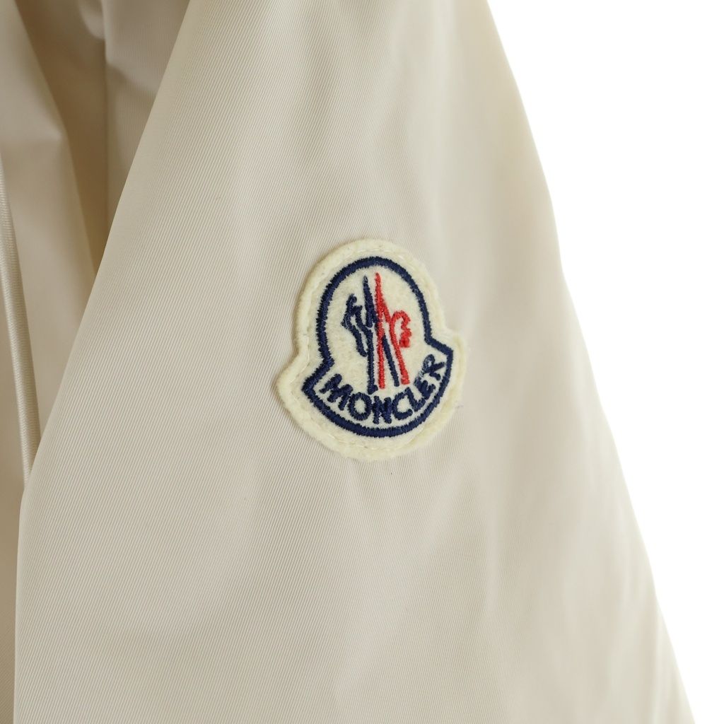Moncler Hendaye Belted Down Jacket Ivory White 0 — view 4