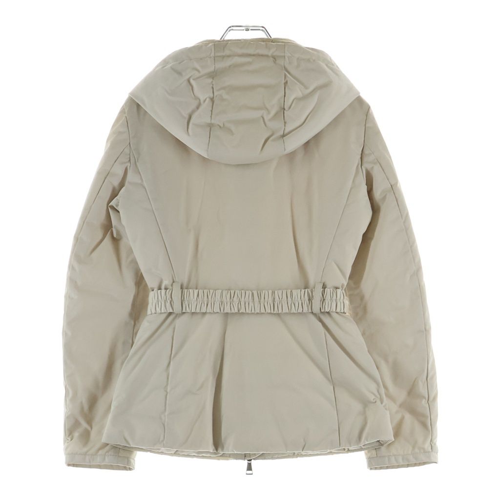 Moncler Hendaye Belted Down Jacket Ivory White 0 — view 2