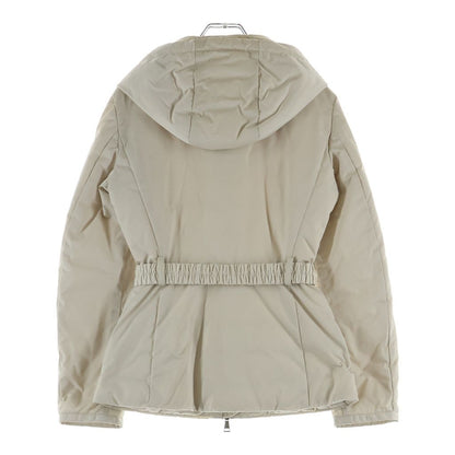 Moncler Hendaye Belted Down Jacket Ivory White 0 — view 2