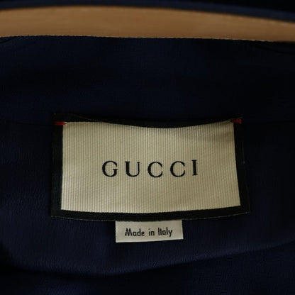 Gucci GG Belt Tight Skirt Blue 38 — view 7