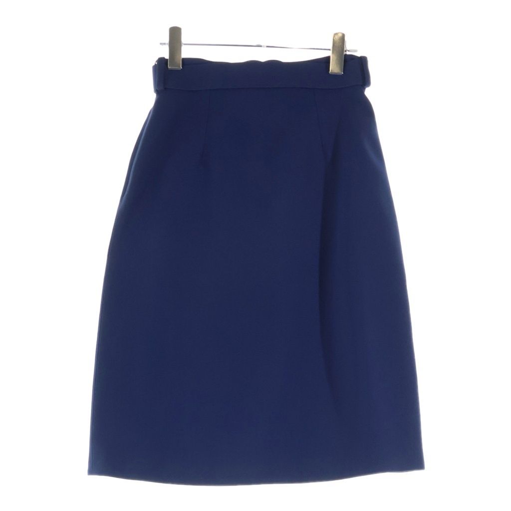 Gucci GG Belt Tight Skirt Blue 38 — view 2