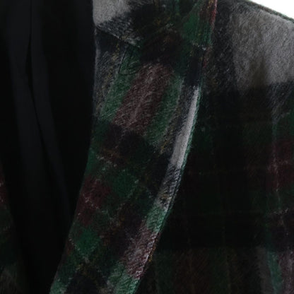 Bottega Veneta Check All Over Wool Peaked Lapel Double Breasted Che Star Coat — view 5