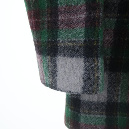 Bottega Veneta Check All Over Wool Peaked Lapel Double Breasted Che Star Coat — view 6