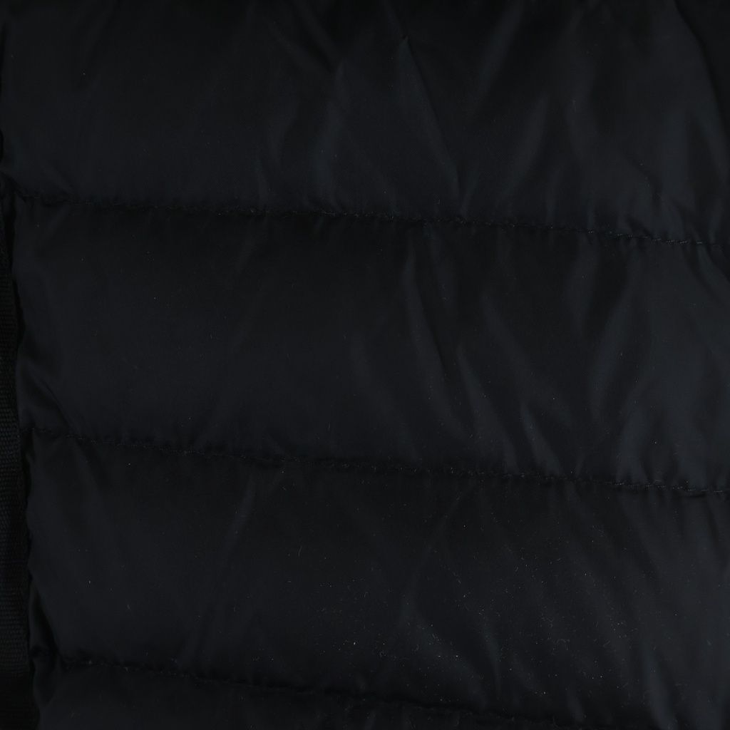 Moncler Maglione Tricot Cardigan Arm Knit Contrast Nylon Down Jacket Black — view 5