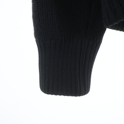 Moncler Maglione Tricot Cardigan Arm Knit Contrast Nylon Down Jacket Black — view 6