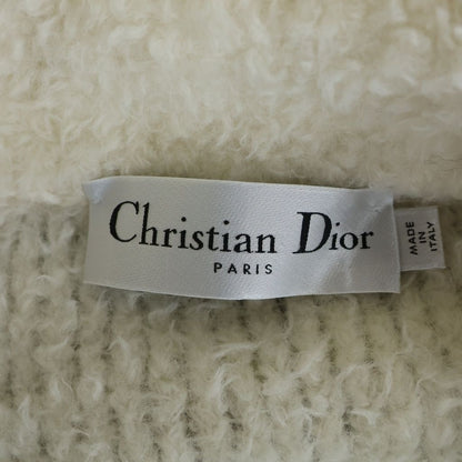 Dior Caro Wool Blend Fleece Knit Jacket White — view 7