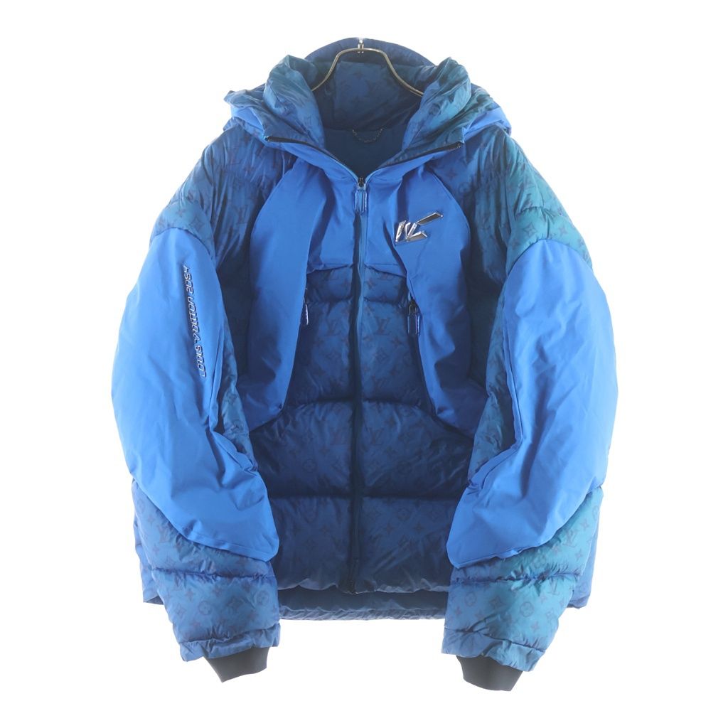 Louis Vuitton Monogram Heat Reactive Puffer Jacket Blue 46