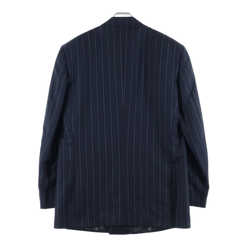 Versace Gianni Wool Stripe Peaked Lapel Double Tailored Jacket 2 Tuck Trousers — view 3