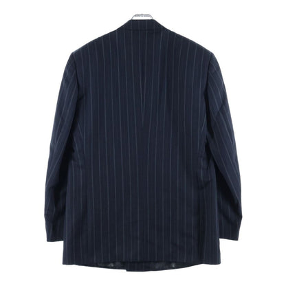 Versace Gianni Wool Stripe Peaked Lapel Double Tailored Jacket 2 Tuck Trousers — view 3