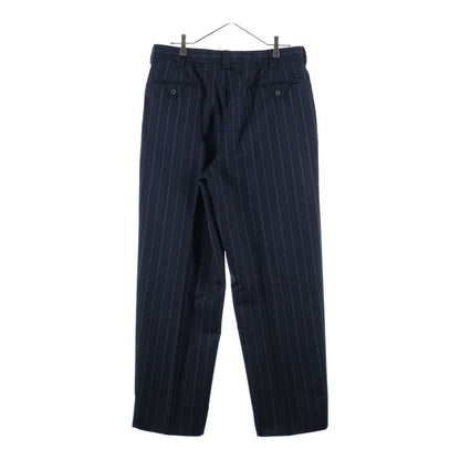Versace Gianni Wool Stripe Peaked Lapel Double Tailored Jacket 2 Tuck Trousers — view 5