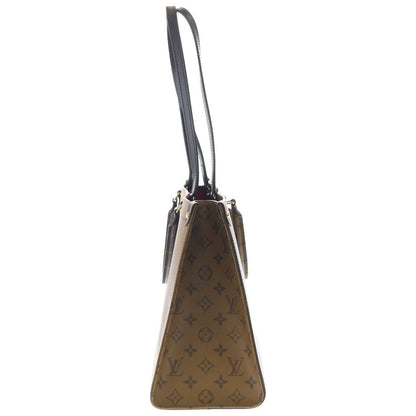 Louis Vuitton Monogram Giant On The Go MM Handbag Brown Leather Gold — view 3