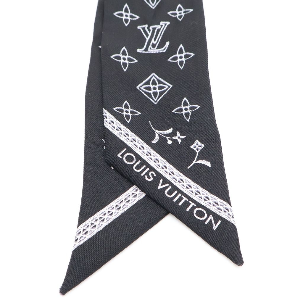 Louis Vuitton Bandeau BB Monogram Romance Silk Scarf Black — view 3