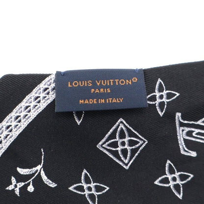 Louis Vuitton Bandeau BB Monogram Romance Silk Scarf Black — view 4