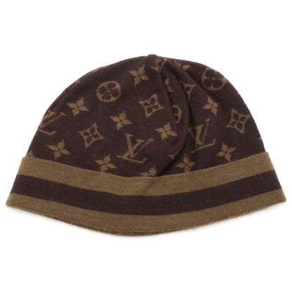 Louis Vuitton Monogram Cashmere Blend Knit Hat Brown