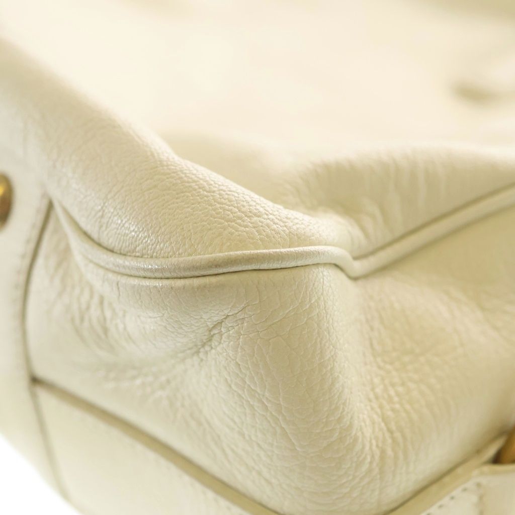 Saint Laurent Muse Bag Ivory Handbag White Leather Gold — view 8
