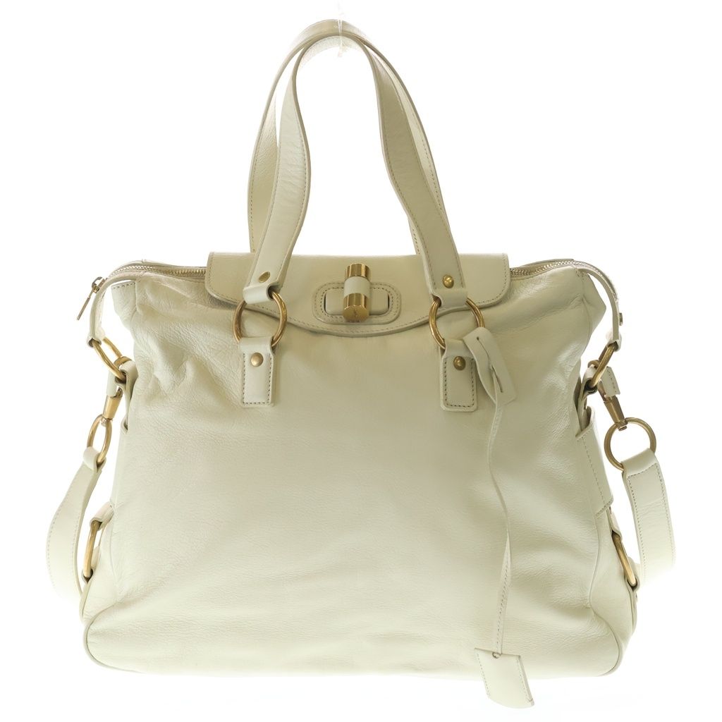 Saint Laurent Muse Bag Ivory Handbag White Leather Gold