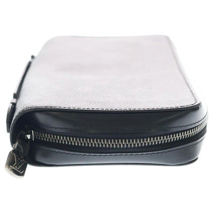 Louis Vuitton Monogram Eclipse Zippy XL Wallet Card Case Black Leather Silver — view 3