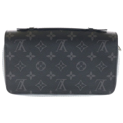 Louis Vuitton Monogram Eclipse Zippy XL Wallet Card Case Black Leather Silver — view 2