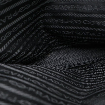 Prada Tessuto Sports Nylon Handbag Mini Tote Black Silver — view 5