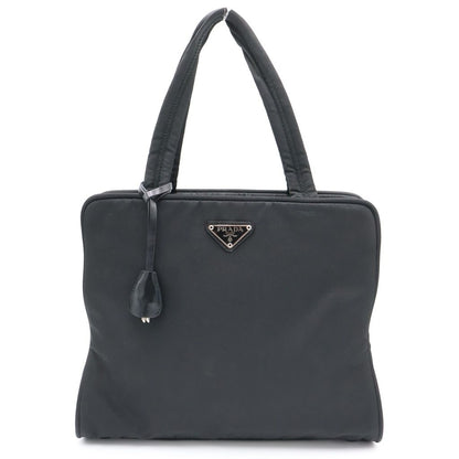 Prada Tessuto Sports Nylon Handbag Mini Tote Black Silver