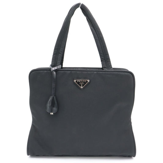 Prada Tessuto Sports Nylon Handbag Mini Tote Black Silver