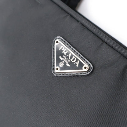 Prada Tessuto Sports Nylon Handbag Mini Tote Black Silver — view 6