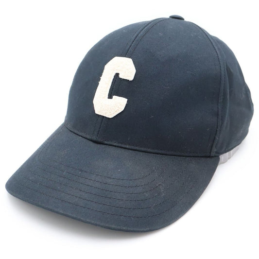 Celine Initial Cap Front Logo Baseball Cap Hat Navy